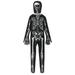 Bjutir Bodysuits For Baby Toddler Kids Skeleton Child White Bones Stretch Body Suit For Boys Girls