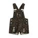 Canrulo Toddler Baby Girl Boy Overalls Kids Adjustable Strap Jumpsuit Romper Ripped Jeans Denim Shortalls with Pocket Leopard 3-4 Years