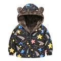 Elainilye Fashion Kids Fleece Hoodie Full Zip Hooded Fleece Jacket Winter Thick Casual Keep Warm Hooded Coat Jacket For Boys and Girls Black