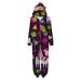 Family Leisure Christmas Family Four Piece Cartoon Printed Hooded Jumpsuit Parent Child Pajama Set ï¼ˆWomanï¼‰ Purple Xl