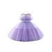 Peyakidsaa Sleeveless Round Neck Ruffled Princess A-Lined High Waist Dress for Girls