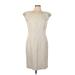 Lafayette 148 New York Casual Dress - Sheath: Gray Marled Dresses - Women's Size 10