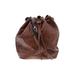 Patricia Nash Leather Bucket Bag: Brown Print Bags