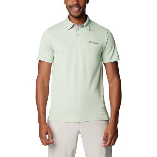 COLUMBIA-Herren-Oberteil-Nelson Point™ Polo, Größe XL in Grün