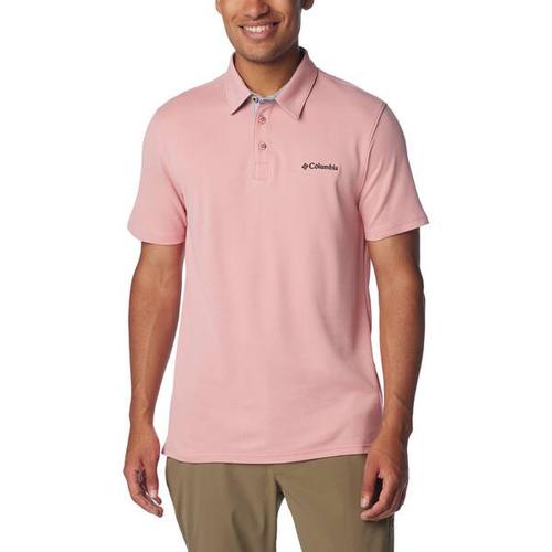 COLUMBIA-Herren-Oberteil-Nelson Point™ Polo, Größe M in Pink Agave