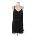 Chaser Casual Dress - Mini V Neck Sleeveless: Black Solid Dresses - New - Women's Size Medium