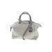 MICHAEL Michael Kors Leather Satchel: Gray Print Bags