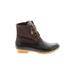 Sperry Top Sider Ankle Boots Brown Solid Shoes - Women's Size 10 - Round Toe