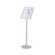 Twinco Literature Display Floor Stand Snapframe A4 Silver - TW51758
