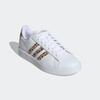 Sneaker ADIDAS SPORTSWEAR "GRAND COURT 2.0", Gr. 38,5, weiß (cloud weiß, magic beige, matte gold), Synthetik, animal-print, sportlich, Schuhe, mit Leo Print, Design auf den Spuren des adidas Superstar, Topseller