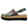 Sandale DOGO "Akita Fly Anywhere Damen Sandalen/ Sandaletten / Female", Damen, Gr. 39, Normalschaft, bunt (mehrfarbig), Lederimitat, casual, Schuhe Sommerschuh Clog, Vegan