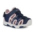 Sandale GEOX "B SANDAL MULTY GIRL" Gr. 24, blau (navy, pink) Kinder Schuhe