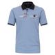 Poloshirt CASAMODA "CASAMODA Polo-Shirt uni" Gr. M, blau (hellblau) Herren Shirts Poloshirts