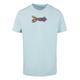 T-Shirt MERCHCODE "Herren Yellow Submarine - Fish No. 1 T-Shirt" Gr. 5XL, blau (oceanblue) Herren Shirts T-Shirts