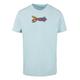 T-Shirt MERCHCODE "Herren Yellow Submarine - Fish No. 1 T-Shirt" Gr. XS, blau (oceanblue) Herren Shirts T-Shirts