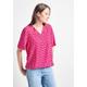 Kurzarmbluse CECIL Gr. S (38), pink (pink sorbet) Damen Blusen kurzarm