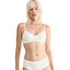 Bügelloser BH SLOGGI "GO Casual P", Damen, Gr. XXL, N-Gr, weiß (silk weiß), Single Jersey, Obermaterial: 52% Baumwolle, 36% Polyester, 12% Elasthan, unifarben, casual, BHs, weiche und atmungsaktive Baumwollqualität