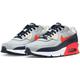 Sneaker NIKE SPORTSWEAR "NIKE AIR MAX 90 LTR (GS)" Gr. 39, lt smoke grey, bright crimson Schuhe Jungen