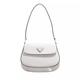 Prada Hobo Bags - Cleo Flap Shoulder Bag Brushed Leather - in white - für Damen