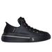 Skechers Women's Premium Leather Slip-ins Snoop One - OG Sneaker | Size 7.0 | Black | Leather/Textile