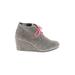 TOMS Ankle Boots: Gray Shoes - Women's Size 8 - Almond Toe