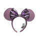 Disney Accessories | Disney Park Glitter 2022 Ears Halloween Purple Bow Lavender Lilac Headband | Color: Pink | Size: Osg