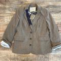 Anthropologie Jackets & Coats | Anthropologie Cartonnier Brown Tweed Suit Coat Jacket! | Color: Brown | Size: 12