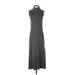 Rag & Bone Casual Dress - Midi High Neck Sleeveless: Gray Solid Dresses - Women's Size Small Petite