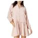 Free People Dresses | Free People Drop Waist Shirt Dress Size Small | Color: Pink | Size: S