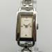 Coach Accessories | Coach Tank Watch Women Silver Tone Oval Link Band New Battery 7" | Color: Silver | Size: Os