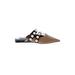 Zara Mule/Clog: Brown Solid Shoes - Women's Size 37 - Pointed Toe