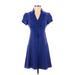 Nanette Lepore Casual Dress: Blue Dresses - Women's Size 0