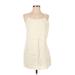 Rhythm. Casual Dress - Mini Scoop Neck Sleeveless: Ivory Print Dresses - Women's Size Small