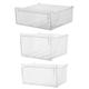 Masterpart Frozen Food Containers Basket Drawers Set Of 3 Compatible With Frigidaire Freezers