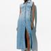 Zara Dresses | Denim Trf Dress | Color: Blue | Size: S