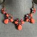 J. Crew Jewelry | J. Crew Statement Necklace Gold Tone Coral/Peach/Pink/Rhinestone | Color: Gold/Pink | Size: Os