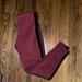 Athleta Pants & Jumpsuits | Athleta Fleece Burgandy Jogger Sz M | Color: Black/Purple | Size: M