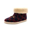 Gucci Shoes | Gucci Women’s Horsebit Wool Boot | Color: Blue/Red | Size: 7.5