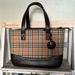 Burberry Bags | Burberry - Authentic - Classic Burberry Plaid Haymarket Handbag. A+ Condition. | Color: Red/Tan | Size: L10” X H7.5” X D4”