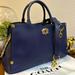 Coach Bags | Coach 1941 Mason Carryall Satchel/Crossbody Navy Blue Leather/Snakeskin - 38717 | Color: Blue/Gold | Size: 15l X 8.75h X 6.25w