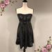 American Eagle Outfitters Dresses | Charcoal Grey Sequins Strapless Mini Dress | Color: Gray | Size: 4