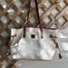 Dooney & Bourke Bags | Dooney & Bourke White Leather Tote Handle Shoulder Bag Purse Large - White | Color: White | Size: Os