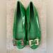 Gucci Shoes | Gucci Green Womens Flats Size 6 | Color: Green | Size: 6