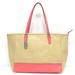 Coach Bags | Coach Saffiano Medium Color Block City Tote Tote Bag 23884 Creamred Leather | Color: Cream/Red | Size: Os