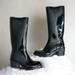 Gucci Shoes | Gucci Interlocking G Rubber Mid-Calf Rain Boots In Black, Size 37 | Color: Black | Size: 37eu