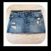 American Eagle Outfitters Skirts | American Eagle Outfitters Mini Jean Skirt Distressed Euc | Color: Blue | Size: 4