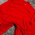 Nike Shirts | 2000s Nike Mock Neck Red Longsleeve Shirt | Color: Red | Size: L