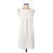 BA&SH Casual Dress - Mini Crew Neck Sleeveless: White Print Dresses - Women's Size X-Small