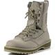 Fashion Work Boots for Men, Leather Tactical Boots for Men, Round Toe Hiking Boots Men, Military Rapid Response Boots (Color : Green, Size : 8 UK)