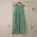 J. Crew Dresses | J Crew Tiered Striped Midi Dress Green Spring Sundress Size 2 | Color: Green/White | Size: 2